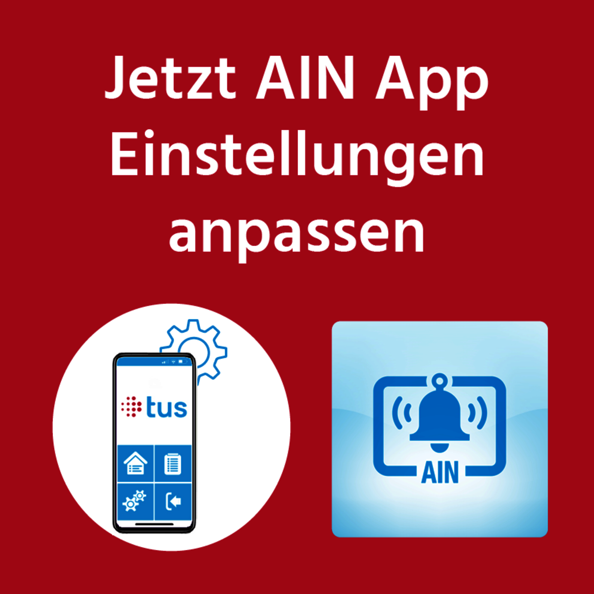 AIN MobileApp Einstellungen anpassen